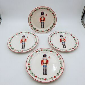 Sur La Table Nutcracker Salad Dessert Plates 8 3/4 Inch Set Of 4